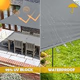 MOKANI Sun Shade Sail 3x4m Rectangle UV 95% Waterproof Canopy view 5