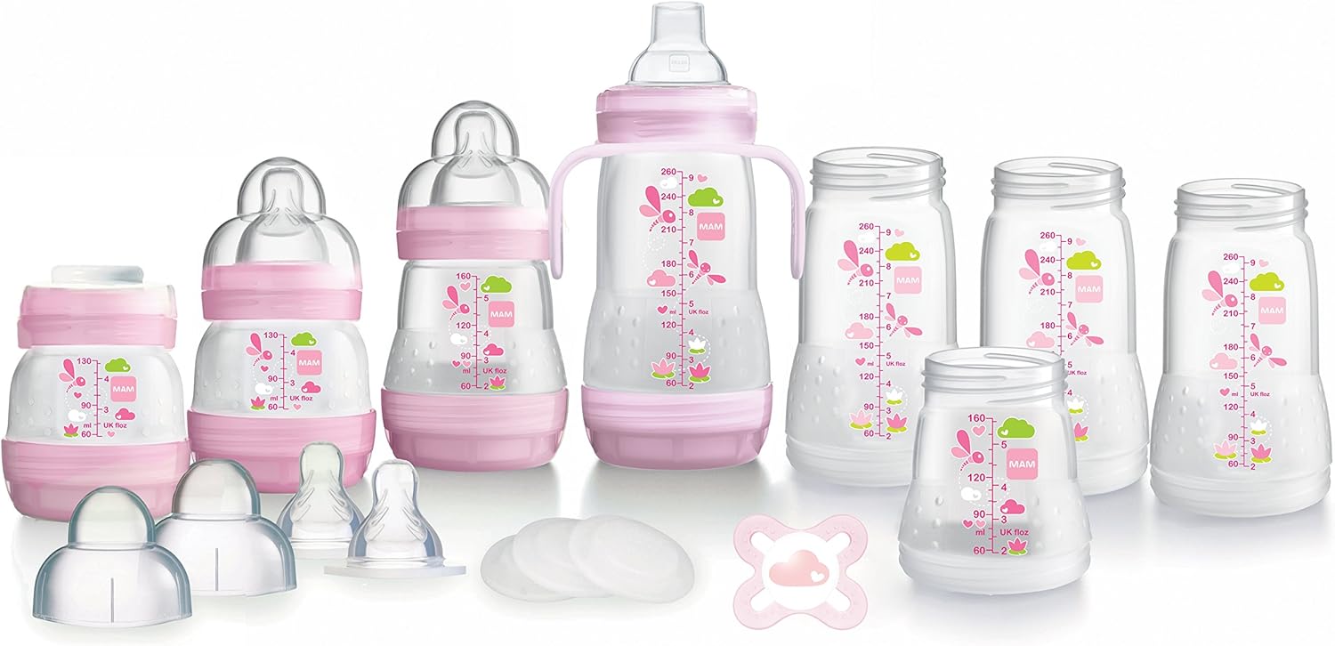 mam bottle set grey