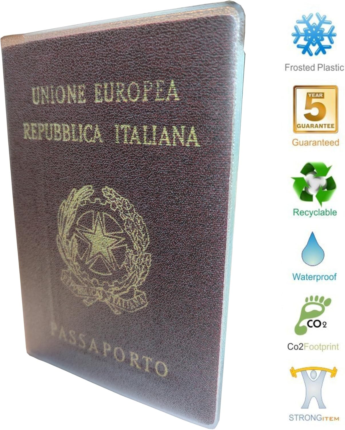 Couverture De Passeport En Plastique Portefeuille De Passeport Transparent Clair Garantie De 5 Ans Bagages Accessoires De Voyage Peppex Sports De