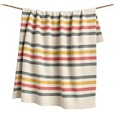 Pendleton Eco-Wise 100% Wool Blanket, Virgin Wool, All Season, Made in USA | Responsibly Sourced, Heirloom Quality Soft Wool Breathable Blanket, All Season Comfortable Warmth, Machine Washable Easy Care