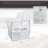 DIVCHI 5 Pack Bulk FIBC Sacks 1 Tonne Heavy Duty Open Top Dumpy 85cm view 5