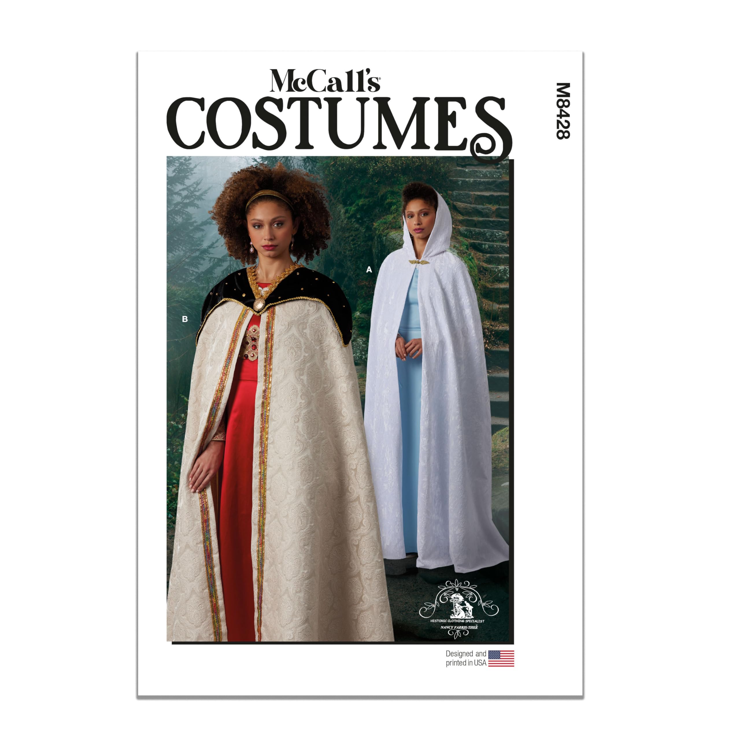 MCCALLS M8428A Misses' Cape Costume A (XS-S-M-L-XL)