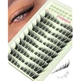 Focipeysa Wispy Lash Clusters Spiky Eyelash Clusters 10-18mm Eyelash Extensions Fox Eye Eyelash Right Left Individual Lashes Foxtail Lashes Thin Soft Lash Extension Waterproof Lash Cluster