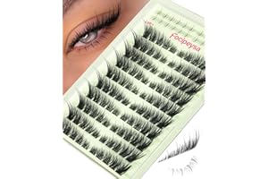 Focipeysa Fox Lash Clusters Natural Eyelash Extensions Wispy Cluster Eyelashes Extensions Individual Eyelashes with Bottom La