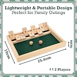 Toyrific Shut The Box Game for 2 Players Wooden Board Dice view 5