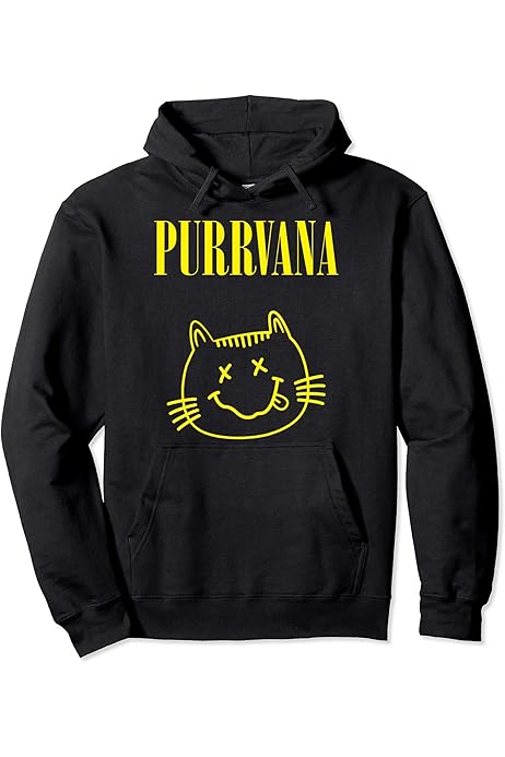 purrvana cat hoodie