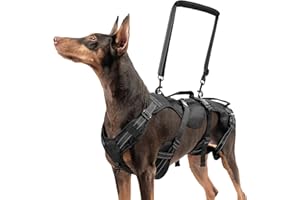 BINGPET Dog Lift Harness for Large Dogs,Full Body Support Rehabilitation Dog Sling Carrier with Handles,Reflective Multifunctional Mobility Assistance Vest for Senior Pets Joint Injuries,Arthritis,L