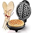 Burgess Brothers Mini Waffle Maker | Portable Electric Non-Stick Waffle Iron | Belgian Waffle Maker Makes 4 Inch Waffles | In