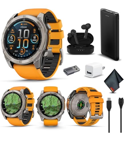 Amazon.com: Garmin Fenix 8 47MM AMOLED Sapphire Premium Multisport