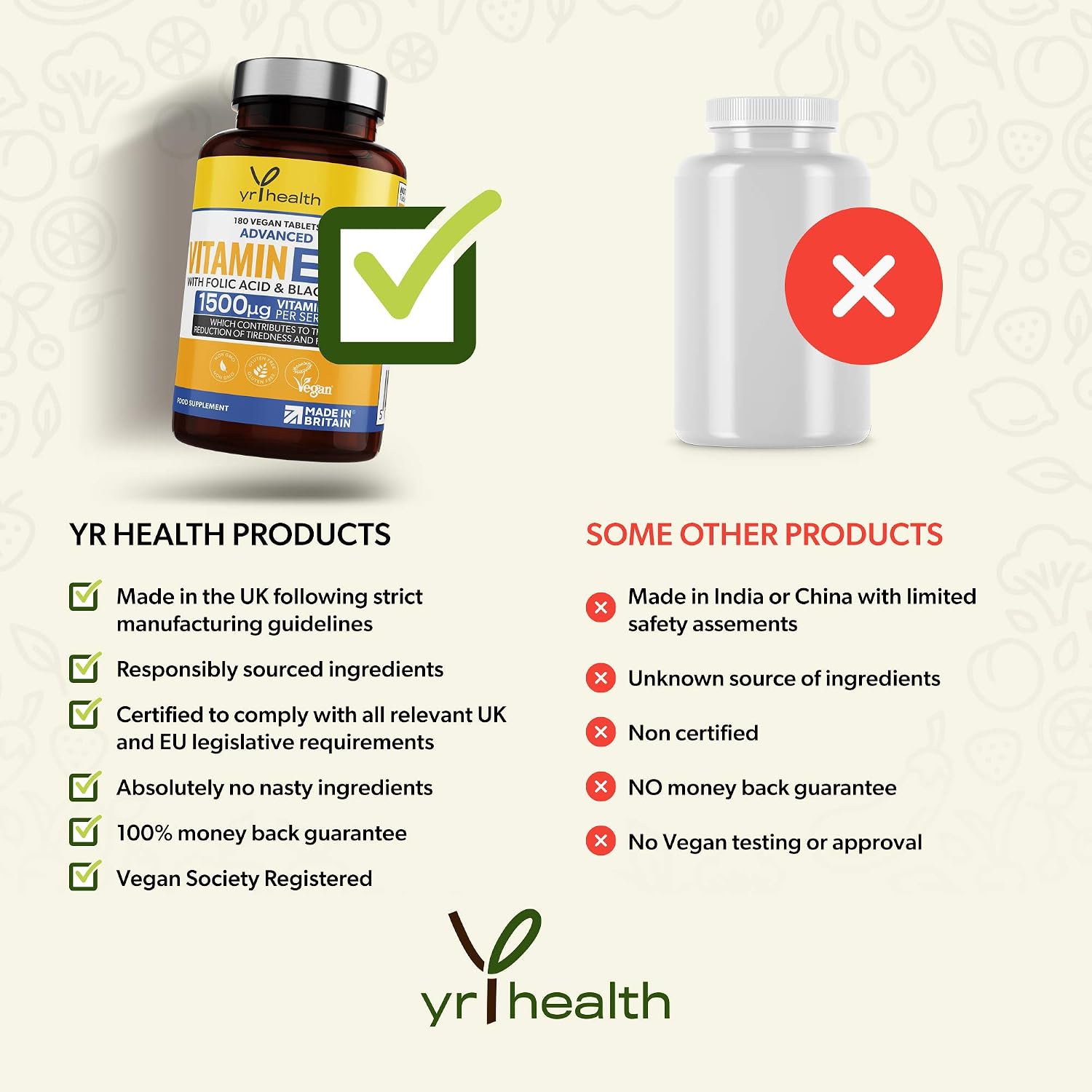 Vegan Vitamin B12 Tablets 1500mcg Methylcobalamin High Strength with Added Folic Acid & Black Pepper - Image 5
