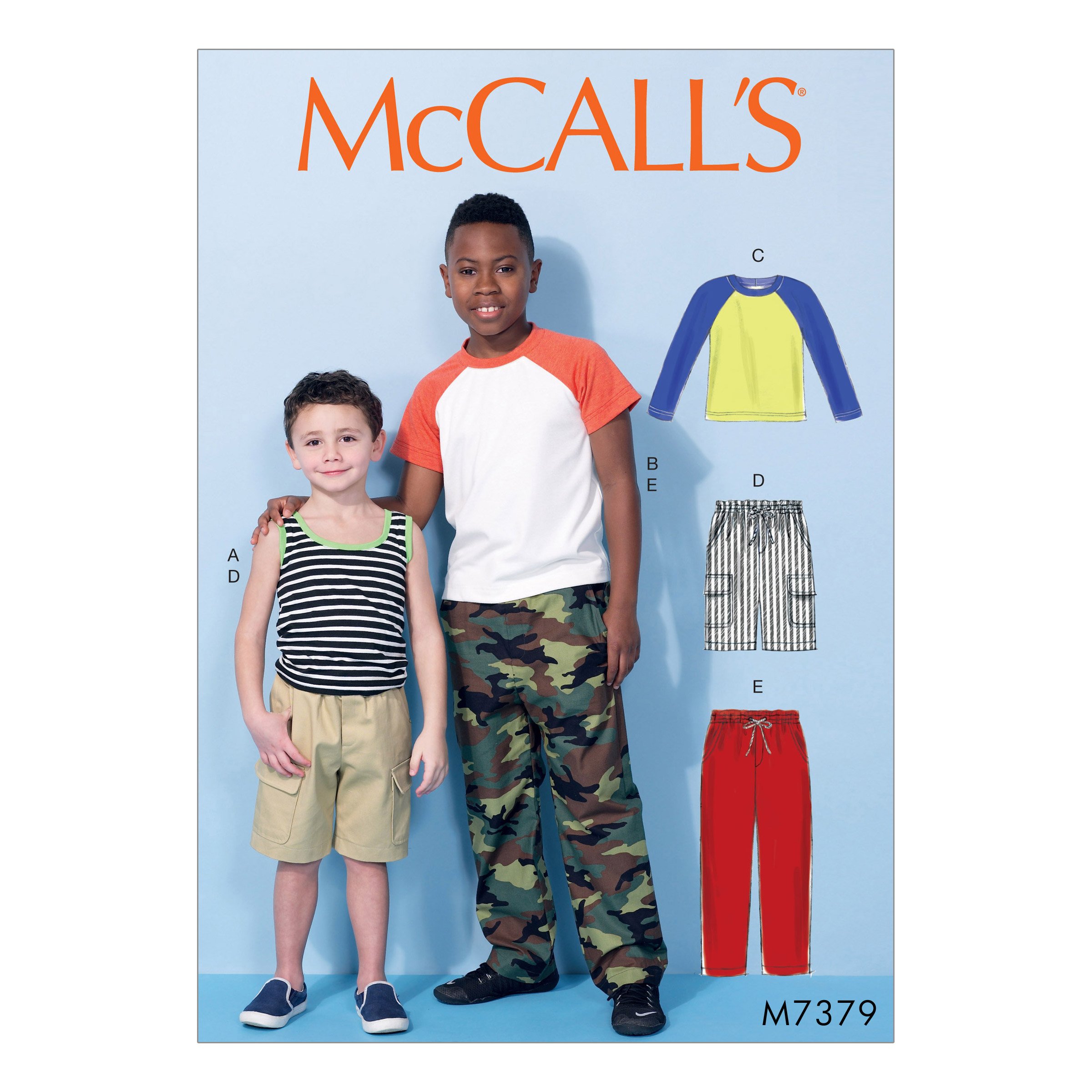 Mccall's Patterns CCE/Children's/Boys Tops/Shorts and Pants, Sizes 3-6
