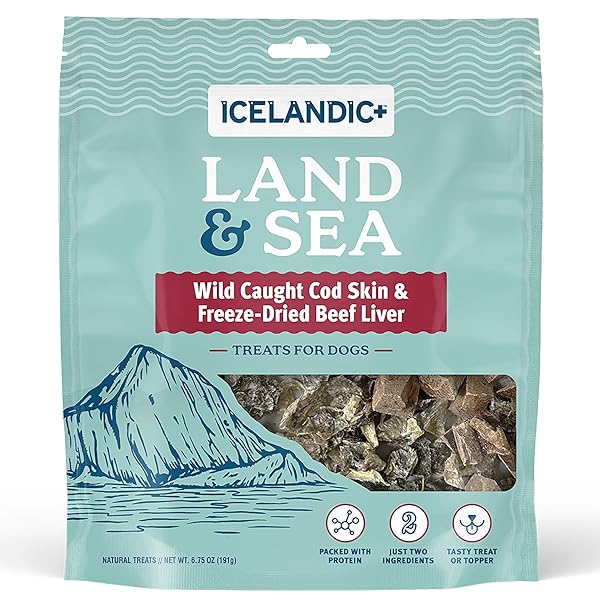 ICELANDIC+ LAND & SEA WILD CAUGHT COD SKIN...