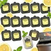 PurifyLogix 12PCS Lemon Pod Refill Pack for Simplehuman Odorsorb Pod Holder | Plant-Based Deodorizer Compatible with EKO Holder, 45-Day Lasting Natural Lemon Scented Trash Can Deodorizer