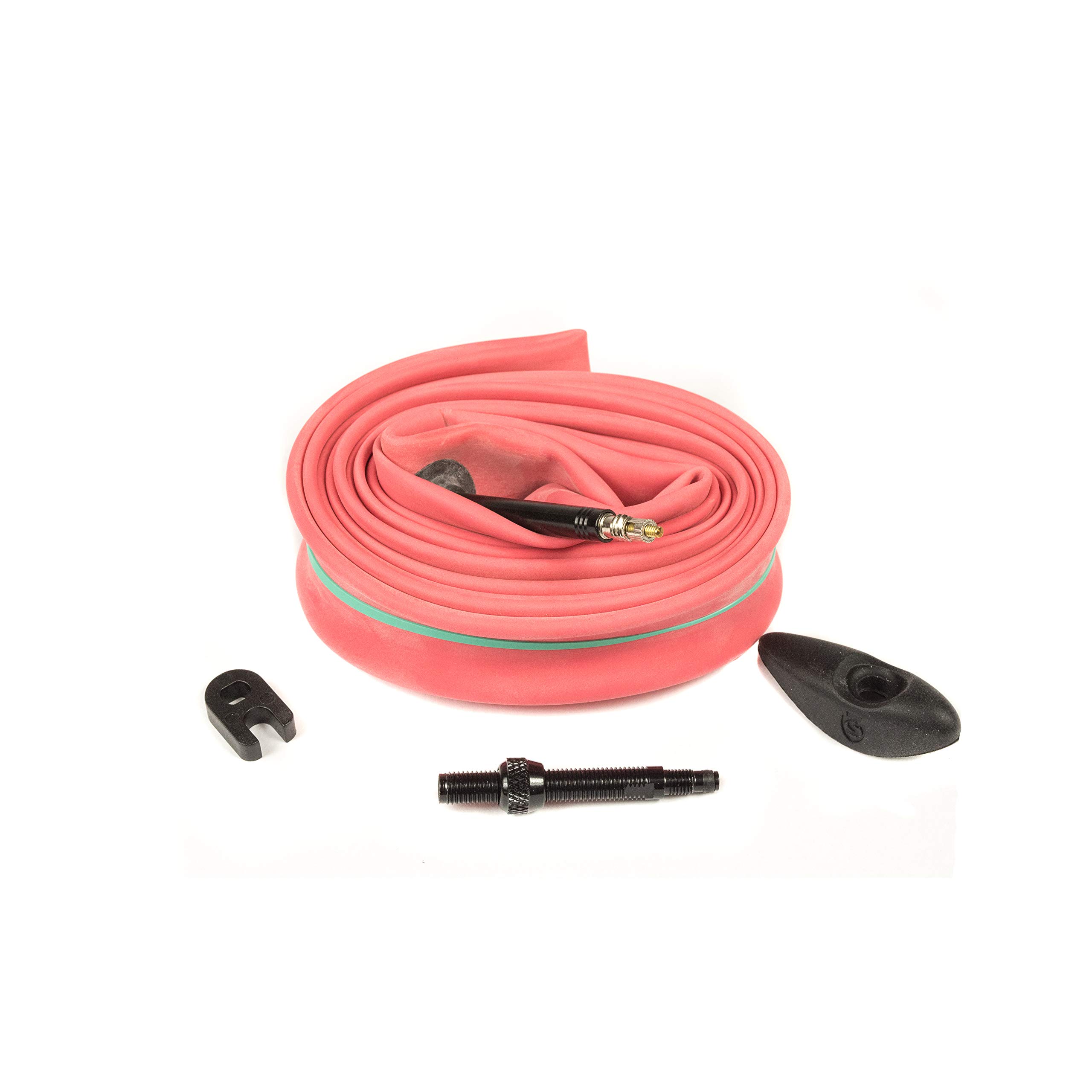 SILCA Premium Latex Tube 700c + 40 mm Extender kit | Tire Width 24-30mm | Lightweight 42mm Long Black Aluminum Presta Valve Stem | Rims up to 65mm