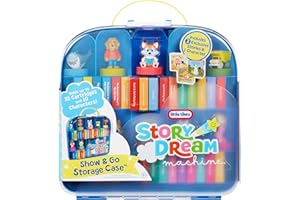 Little Tikes Story Dream Machine Show & Go Storage Case, Storytime, Books, Audio Play, Character, Carry Case, Gift and Toy for Toddlers and Kids Girls Boys Ages 3+