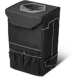 Auto Mülleimer Mit Deckel Rot - Auslaufsicher Für Getränkehalter & Praktische Abfallentsorgung