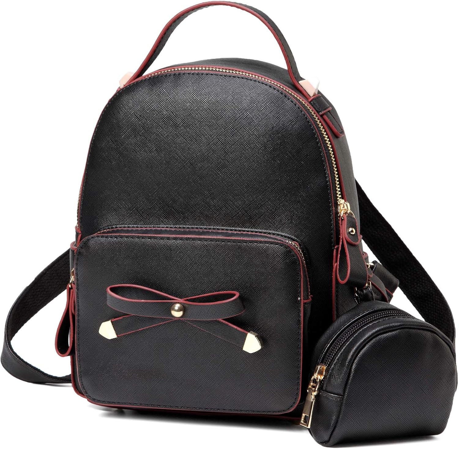 Mini Backpack Purse,VASCHY Cute Small Bowknot Backpack for