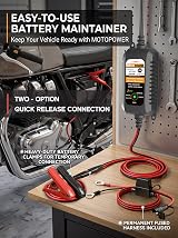 MOTOPOWER MP00205A 12V 800mA Battery Charger Maintainer UK Plug view 3