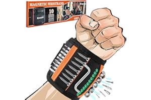 EWPJDK Magnetic Wristband for Holding Screws, Drilling Bits, Nails, Stocking Stuffers Gifts for Men Father's Day Gift Christmas Gifts for Dad Birthday Gifts for Men Dad Gadget Gifts for Husband