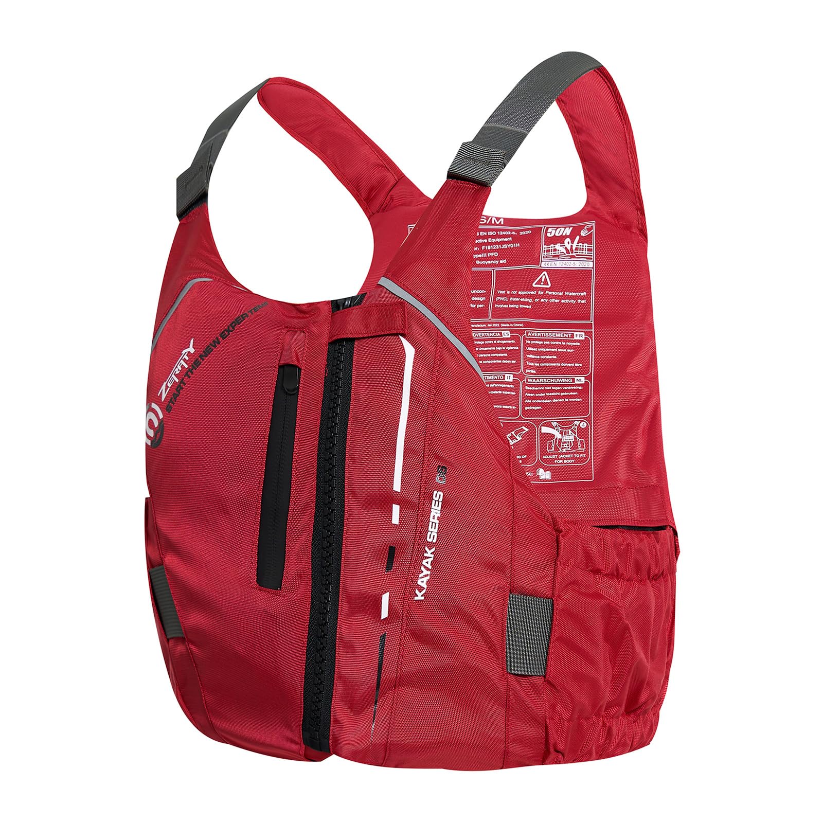 Photo 1 of Zeraty Swim Jacket for Adults – Adjustable Buoyancy Vest with Pockets & Reflective Safety for Kayaking, Paddle Sports, and Water Adventures