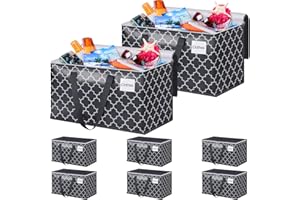 StorageRight Moving Bags Heavy Duty Large Strong Moving boxes with Premium Zippers ＆ Carrying Handles，Collapsible ＆ Reusable Storage Totes，for Space Saving Storage 88L,8-pack