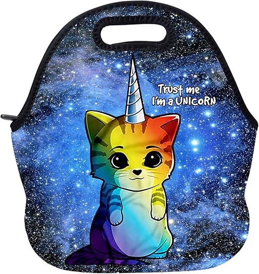 cat insulated lunch bag