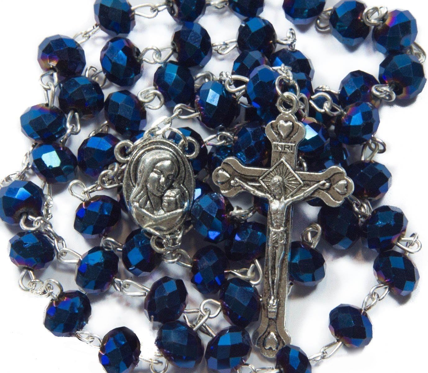 Nazareth Store Deep Blue Crystal Beads 