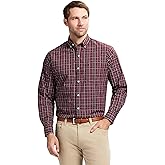 Izod Mens Long Sleeve Holiday Tartan Button Down Shirt