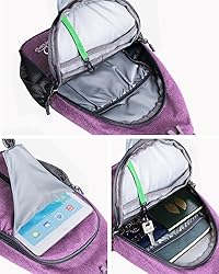 WATERFLY Small Hiking Sling Bag: Crossbody Sling