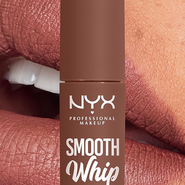 NYX PROFESSIONAL MAKEUP SMOOTH WHIP MATTE LIP CREAM, LONG LASTING, MOISTURIZING, VEGAN LIQUID LIPSTICK – MEMORY FOAM (COOL CARAMEL)