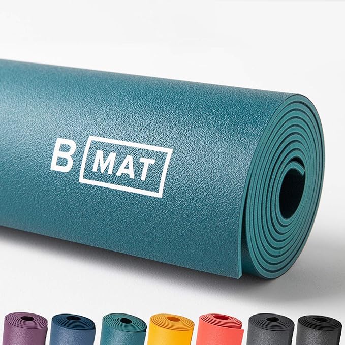 B Yoga Everyday 4mm B Mat, 100 Rubber High Performance Super Grip Non