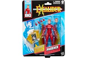 Marvel Legends Series Phoenix (Rachel Summers), Excalibur #1 (1988) Comics-Inspired Collectible 6-Inch Scale X-Men Action Figure with Character-Sized Comic Accessory