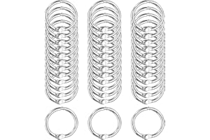 Binder Rings, 1 Inch Loose Leaf Binder Rings with Metal Nickel Plated for Index Cards, Ideal for School, Home, or Office (40 