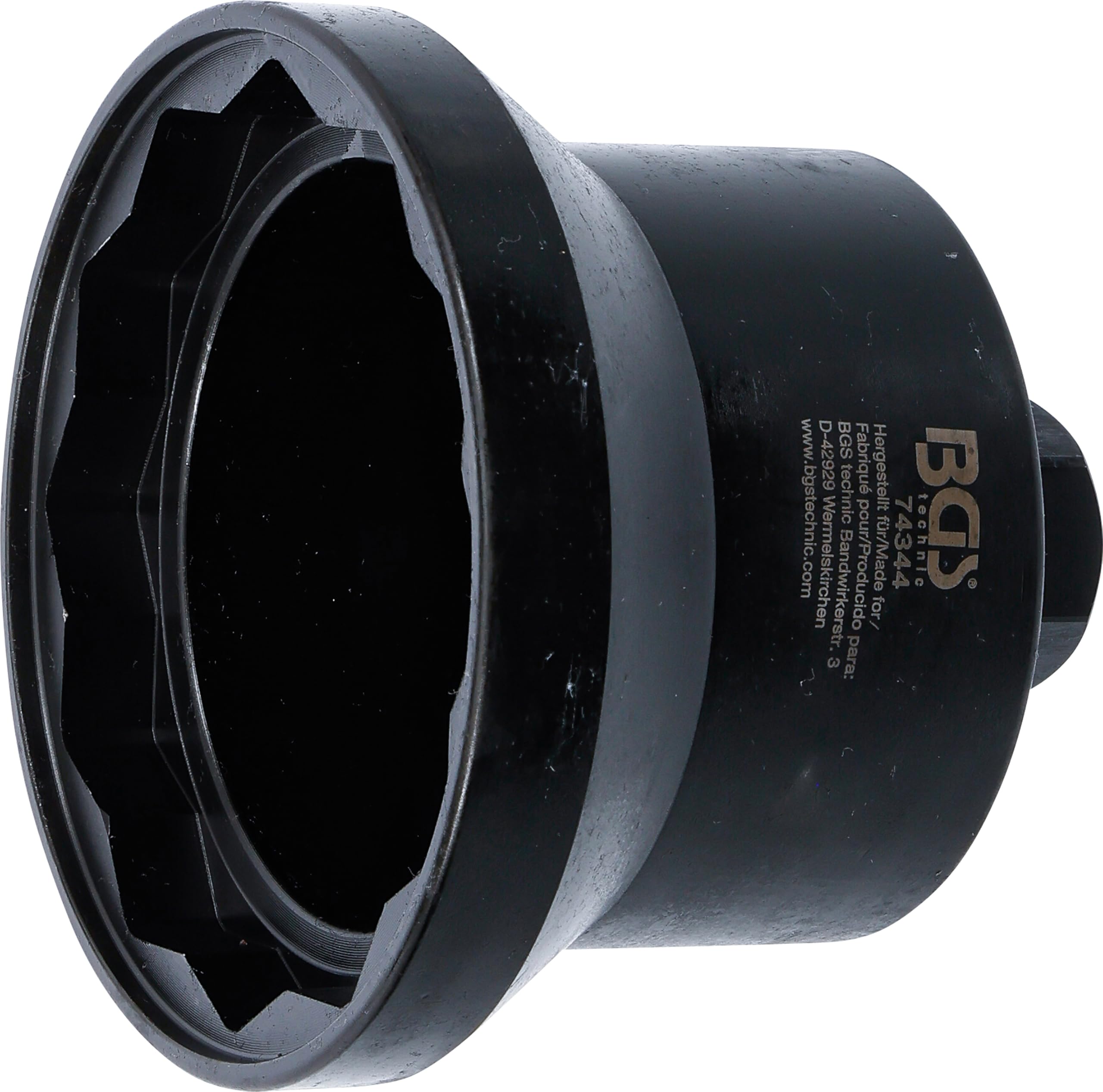 BGS 74344 | Axle Nut Socket | 12-Point | for Iveco Eurotech Cursor | 105 mm