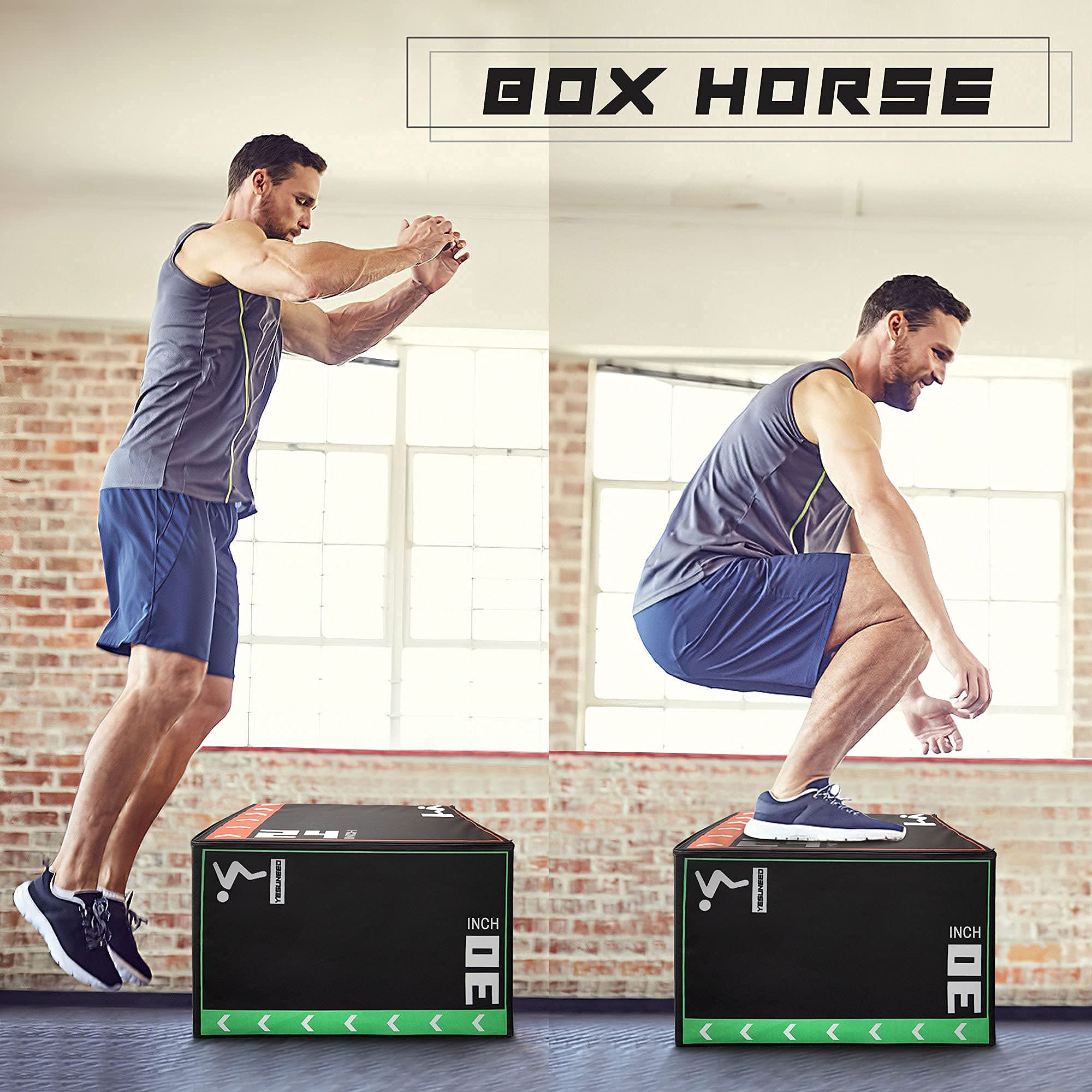 Mua Holleyweb 3 in 1 Foam Plyometric Jump Box - Plyo Jump Box for ...