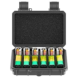 12 Slots 9V & CR2 CR123A Lithium Battery Storage