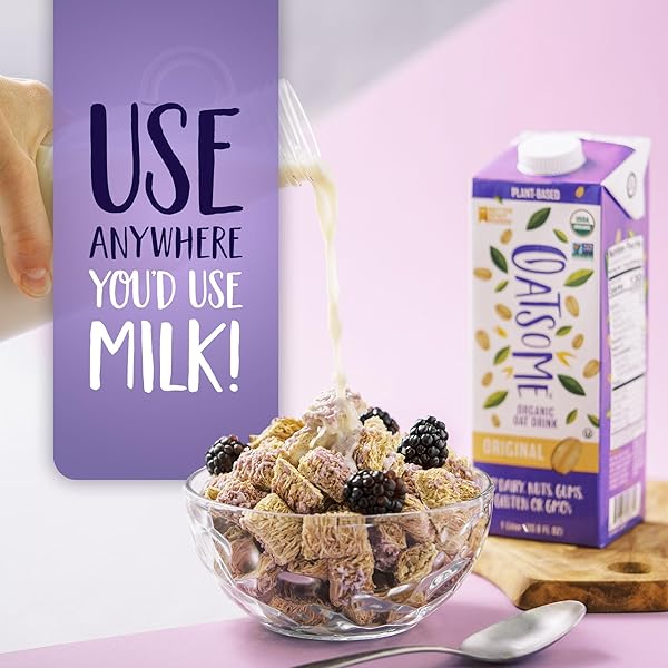 OATSOME ORGANIC OAT MILK, 1-LITER CARTON, REGULAR, 33.8 FL OZ (PACK OF 1)