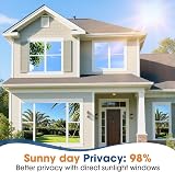 Lifetree Reflective One Way Window Film Privacy 44.5x200cm Silver view 2