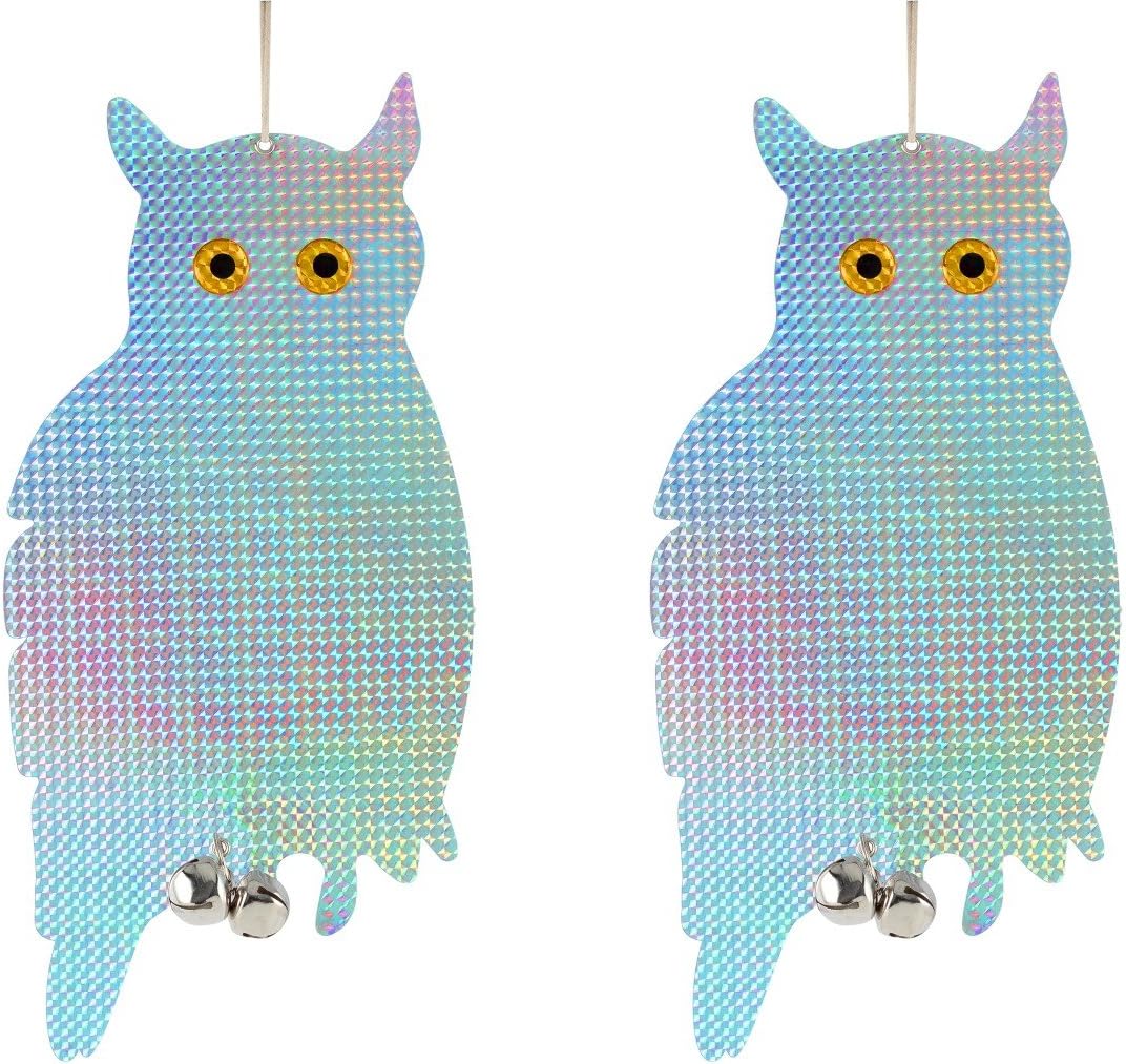 Bird Blinder Reflective Hanging Owl - Repellent Control (2 Pack)