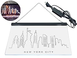 ADVPRO New York City Skyline Silhouette Dual Color