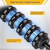 ZELENY Bike Lock with 3ft Chain 5-Digit Combination High Security view 4