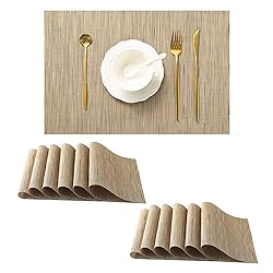 Leetaltree Light Brown Placemats Set of 12 - Heat