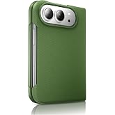 Mkeke for iPhone Duo Case Techwoven Green | [Compatible with MagSafe] [Premium Tech Woven Fabric] [Drop Protection] Shockproof Skin-Friendly Slim Phone Cover