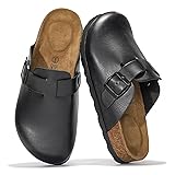 Project Cloud Genuine Leather Footbed Clogs for