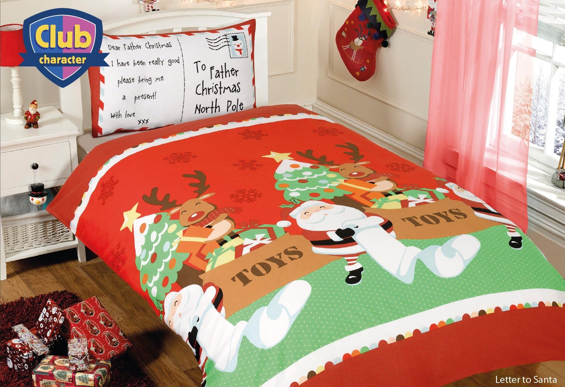 Club Character Letter To Santa Junior Duvet Cover Set