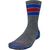 CloudLine Merino Wool Hiking Socks for Men and Women - Cushioned, Soft, Anti-Blister, Moisture Wicking, Made in USA - 1 Pair