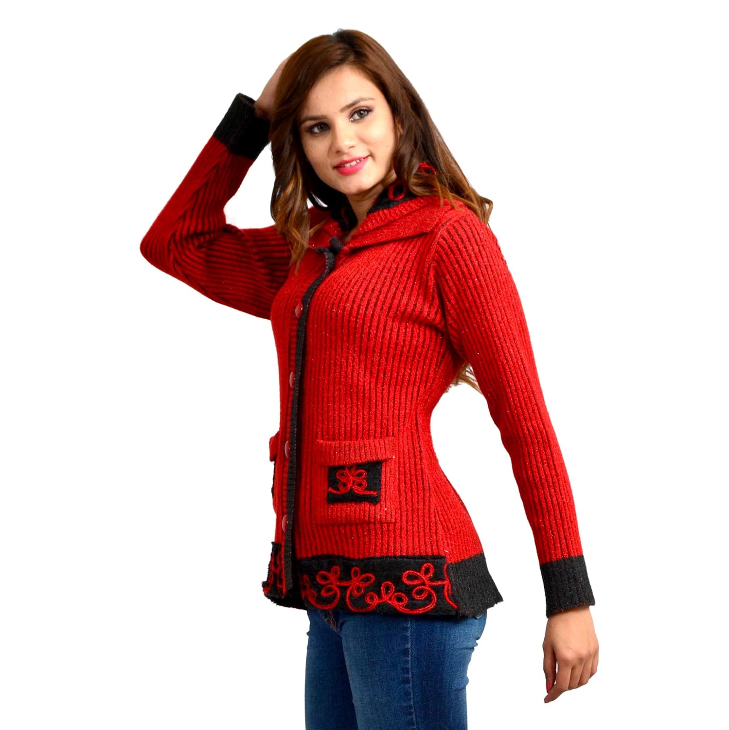 pipasa women's woolen cardigan