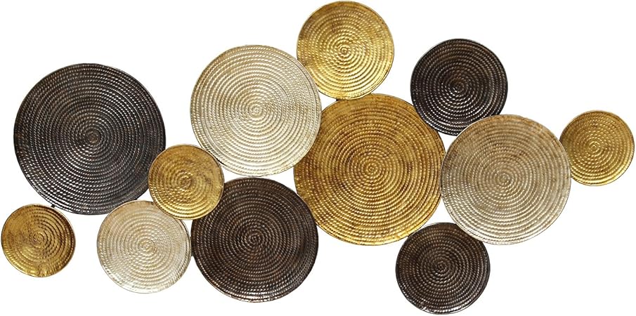Amazon Com Stratton Home Decor Shd0067 Multi Circles Wall Decor