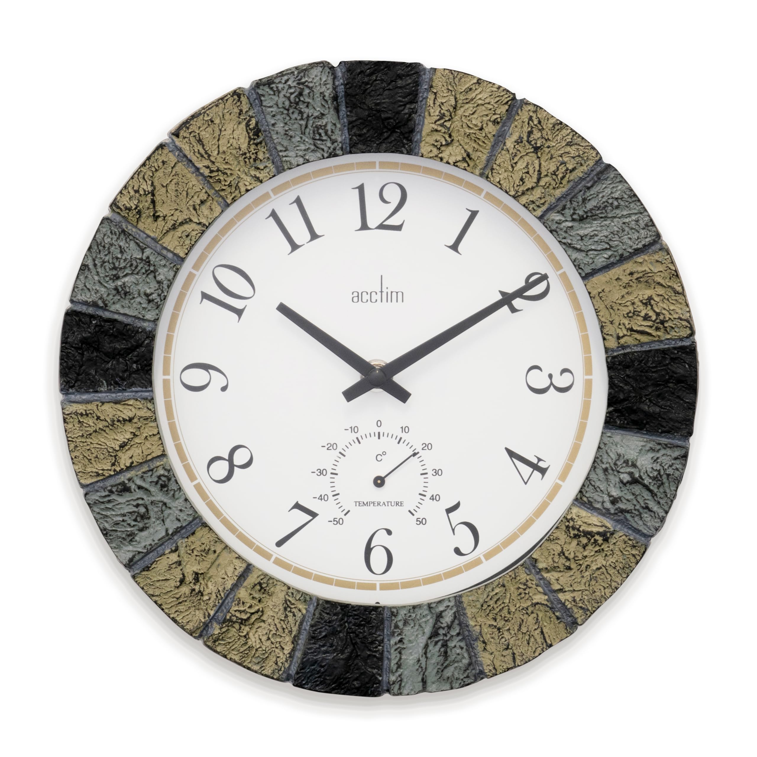 Acctim 22427 Bowfell Slate Effect Indoor/Outdoor Wall Clock