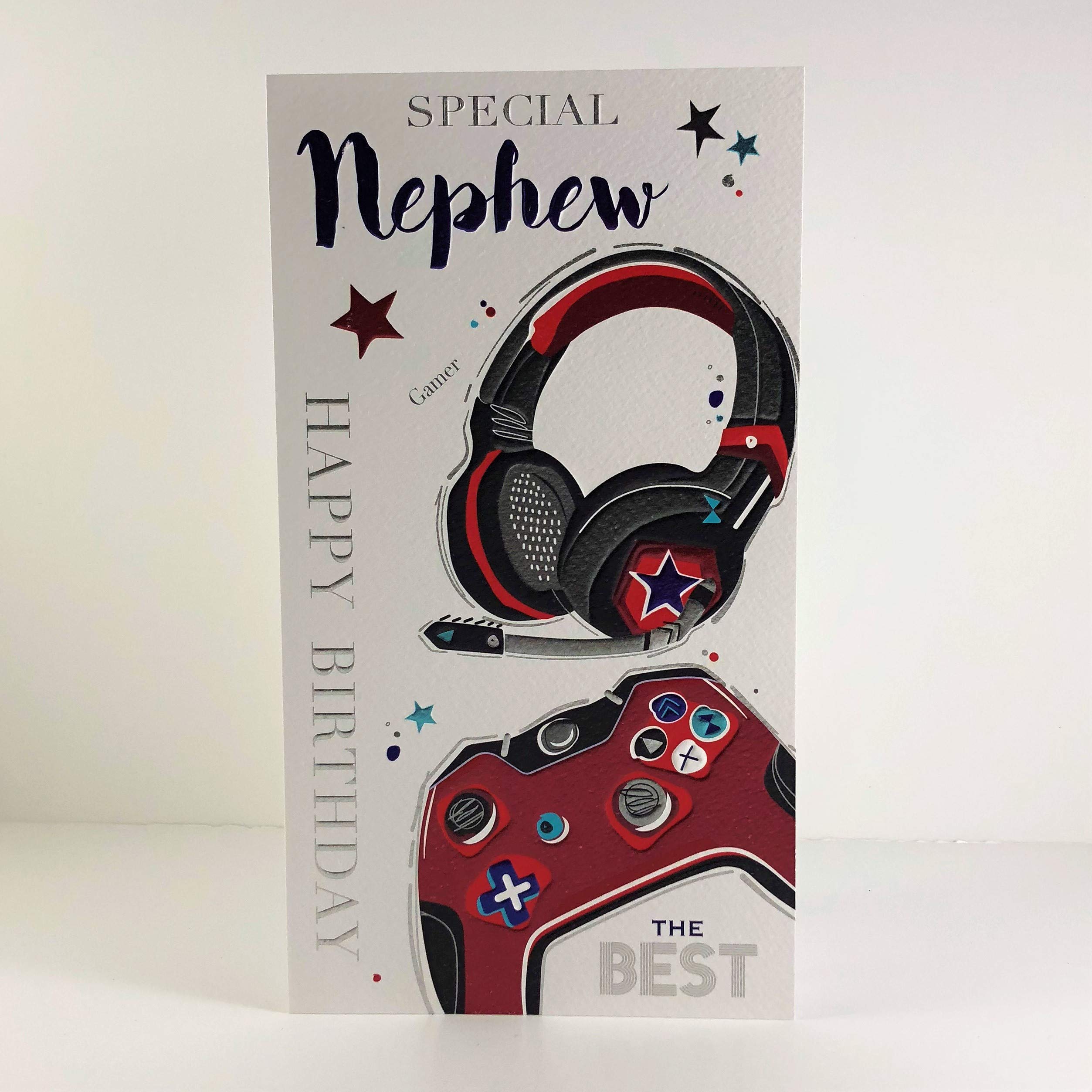 Jonny Javelin Special Nephew Happy Birthday Card - Gaming